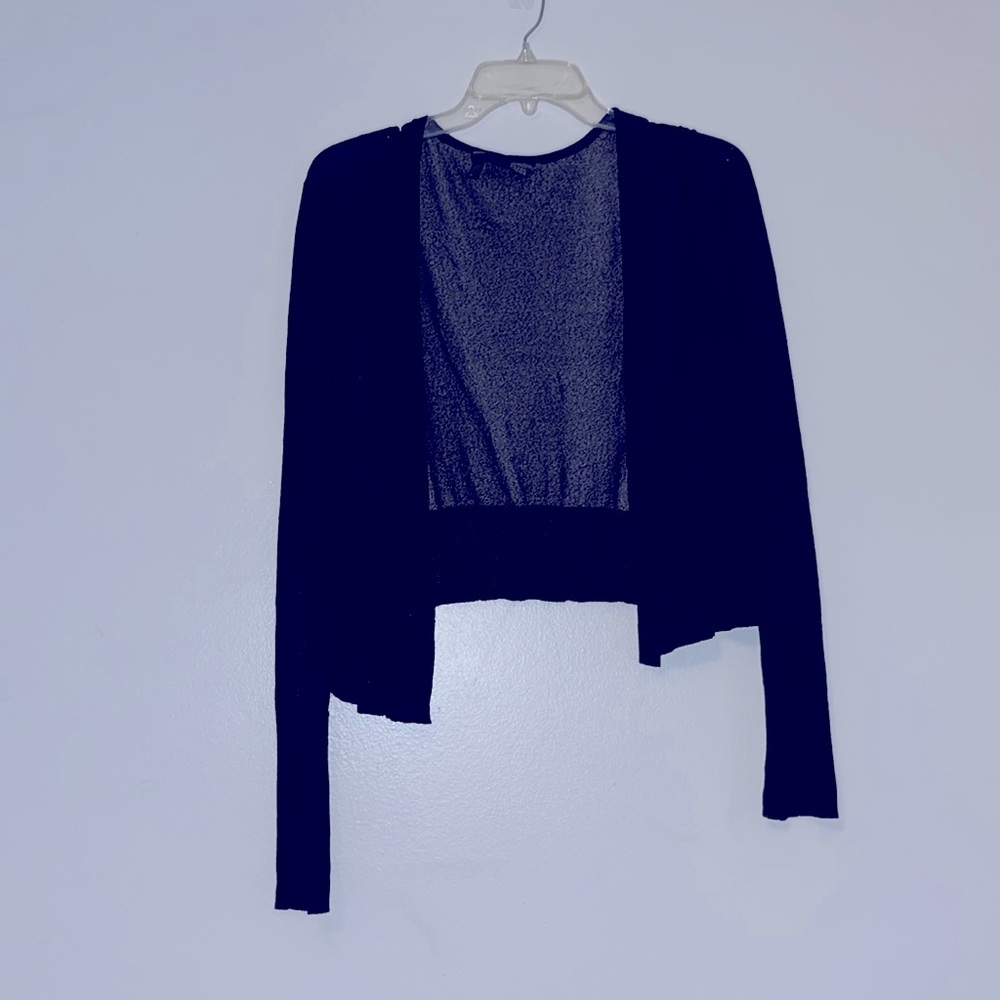 Eileen Fisher ❤️Host Pick❤️ Black Sheer Open Front Cardigan Topper